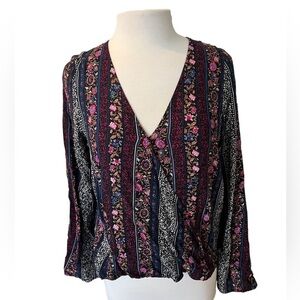 Lord and Taylor Design Lab Faux Wrap Top - Large